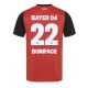 Bayer Leverkusen Victor Boniface #22 Replike Domaci Dres 2024-25 Kratak Rukav